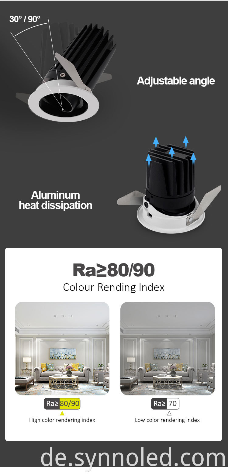 7w 12w Led Downlight From Synno Lighting